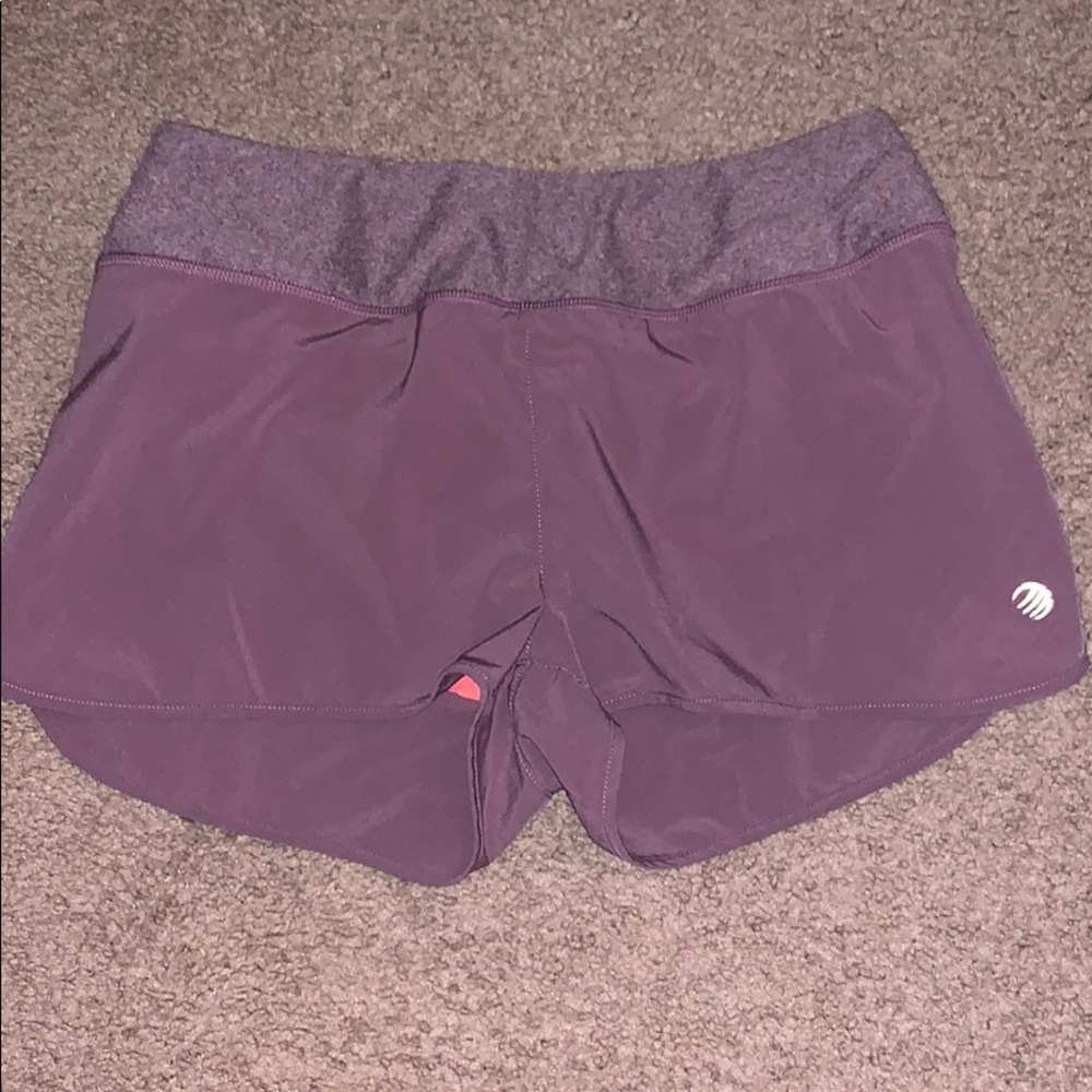 purple athletic shorts size small